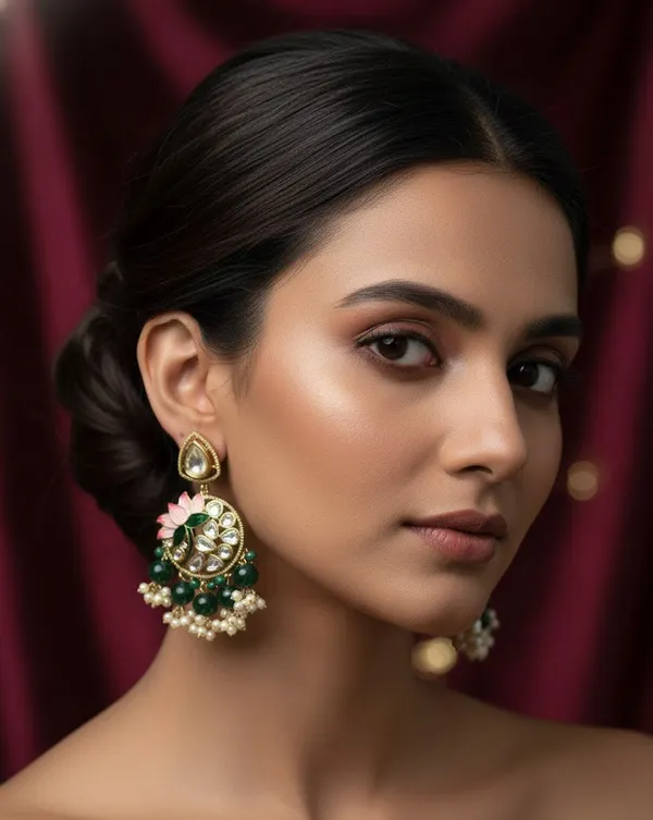 Green_Brass_Earrings_For_Women